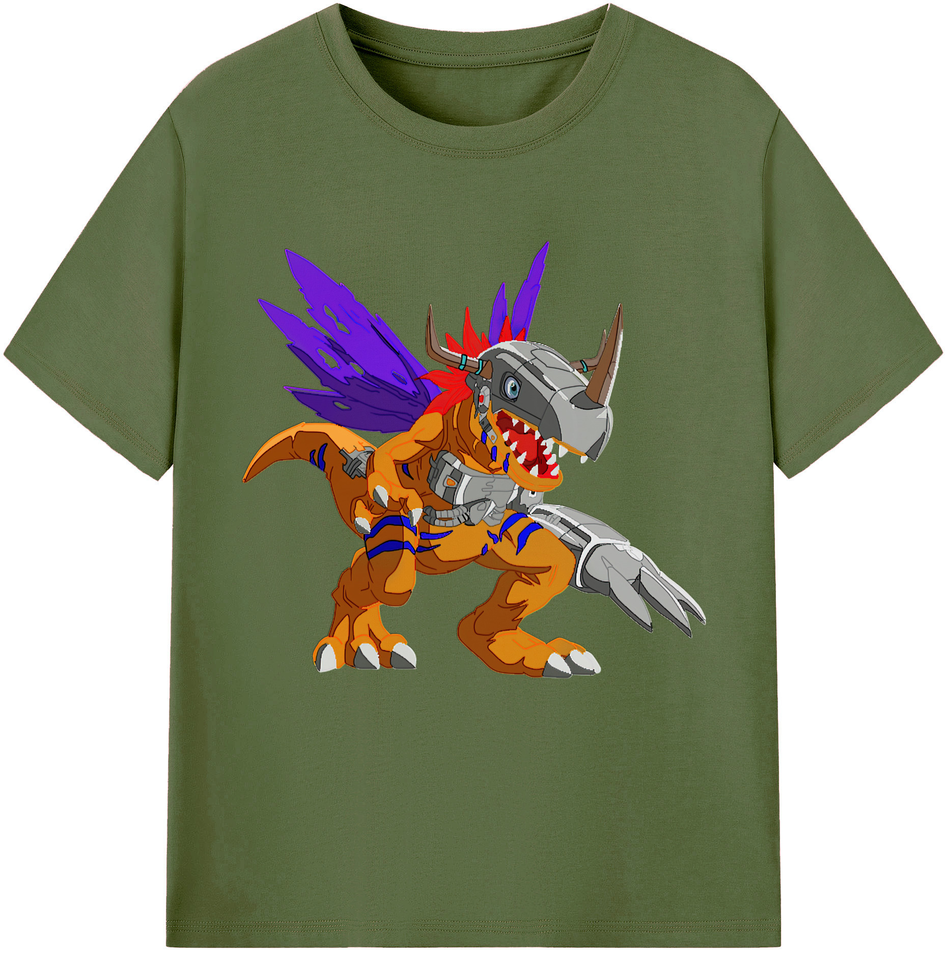 （画像用） Digimon デジタルモンスター/デジモン 綿100％半袖Tシャツ（フロントプリント）